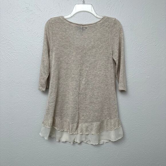 Living Doll Tan and Cream Shirt - Picture 4 of 6